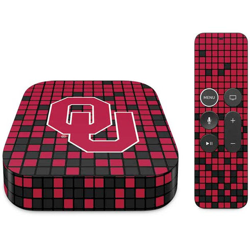 University of Oklahoma Sooners Red Digi Apple TV Skin